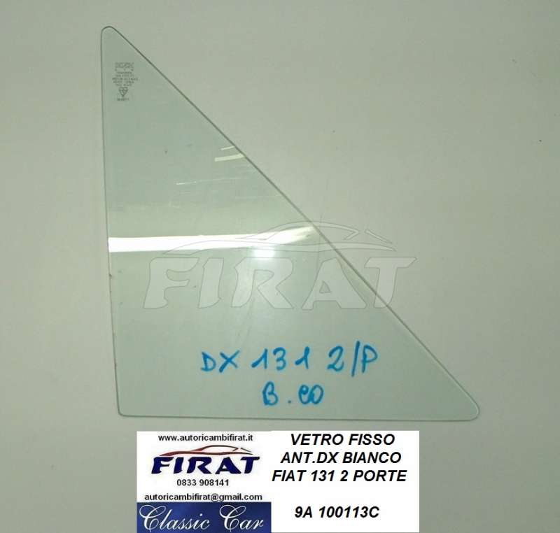 VETRO FISSO FIAT 131 2 PORTE ANT. DX CHIARO